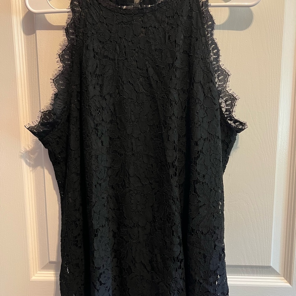 Alife Black Lace Sleeveless Top